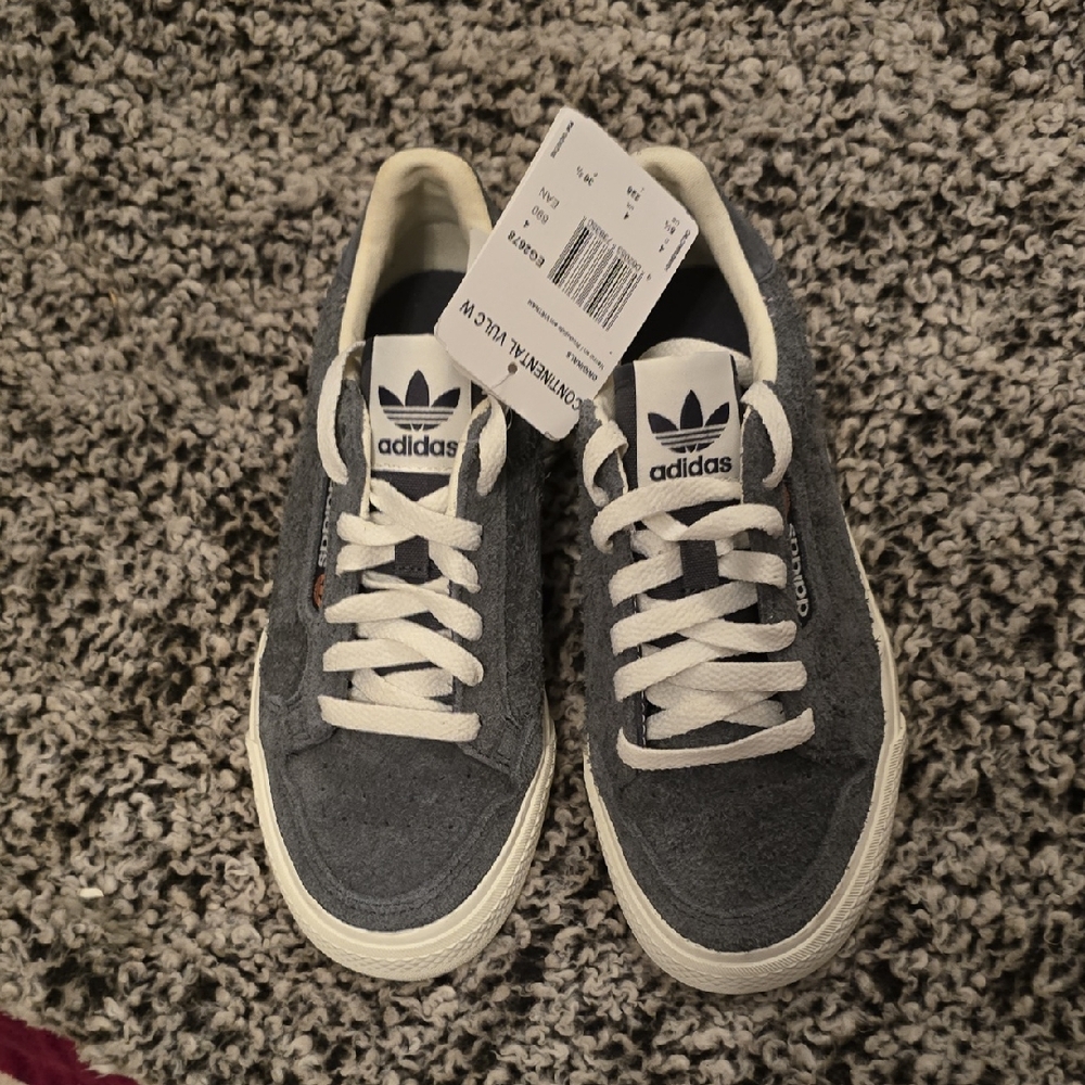 Adidas Classic Gray and White Sneakers